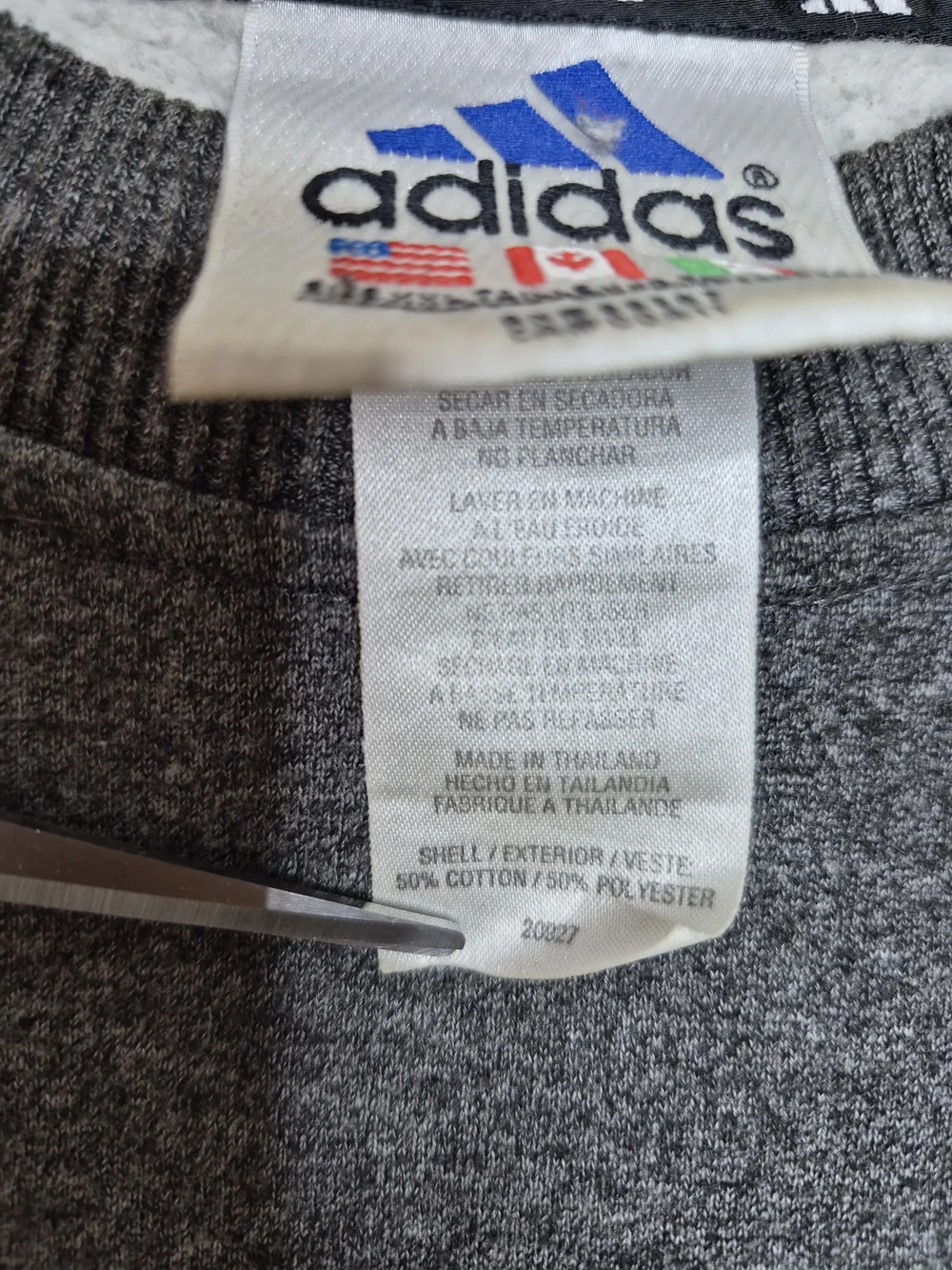 Vintage 90s Adidas Equipment EQT Embroidered Logo Gray Crewneck Sweatshirt XXL